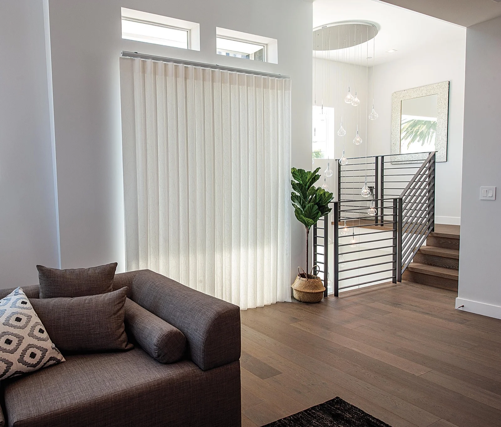 SmartDrape living room